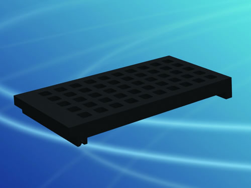 Square Apertures Rubber Screen
